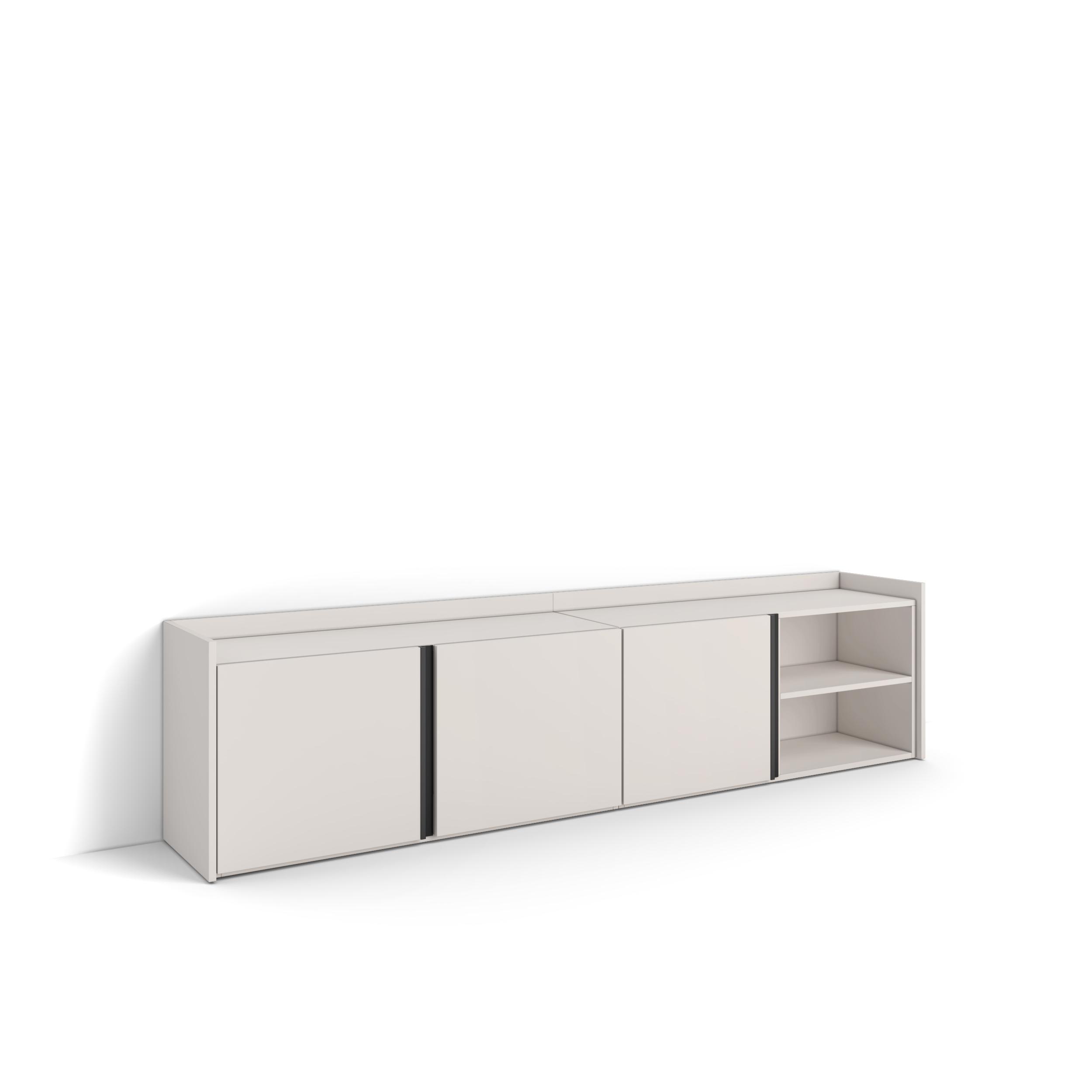 Mueble tv, 207x35x50cm, beige rf4572