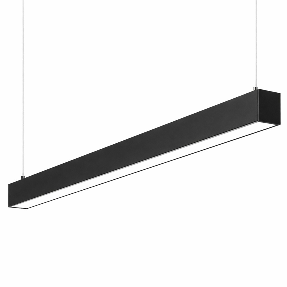 Lámpara colgante techo negra nexus line, 197cm, 66w, luz cálida 3000k