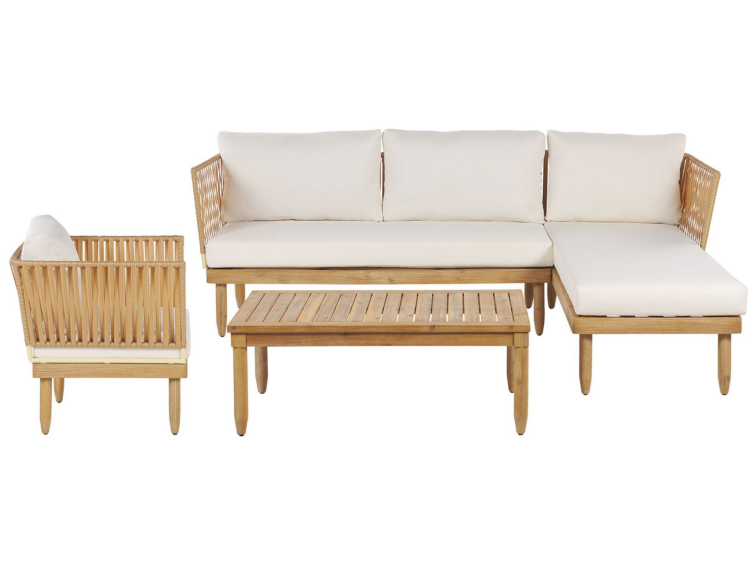 Conjunto de jardín blanco crema cremona