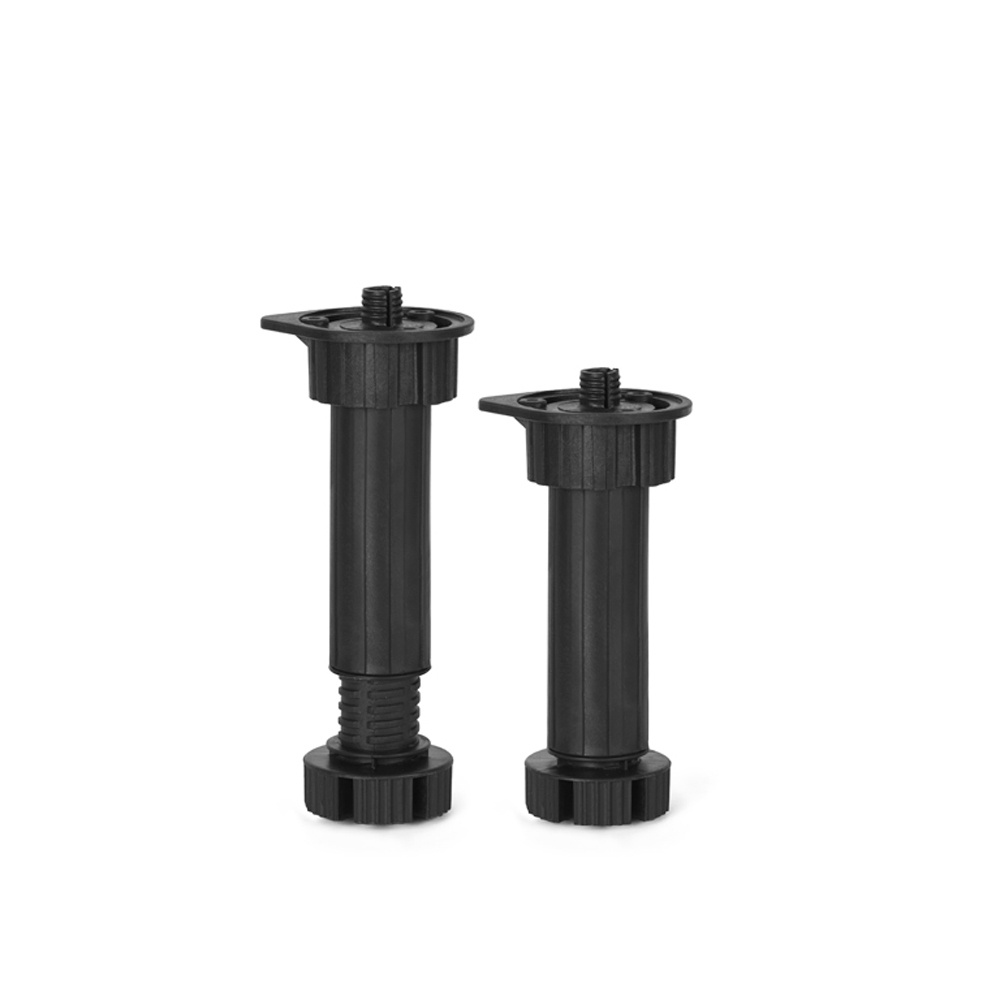 Pack 4 patas abs regulables ø 34 mm negras