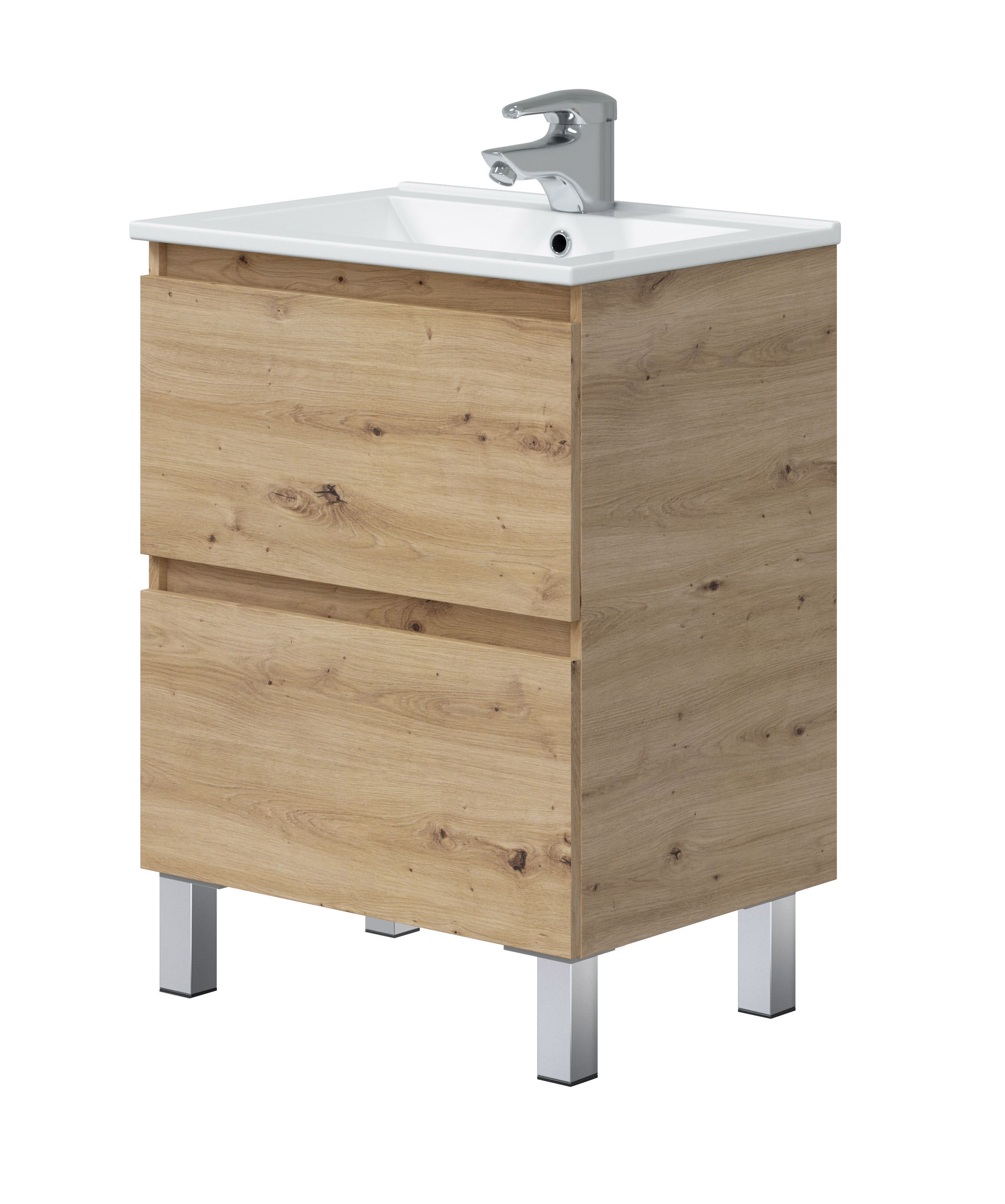 Mueble de baño Thea color roble 60x45cm