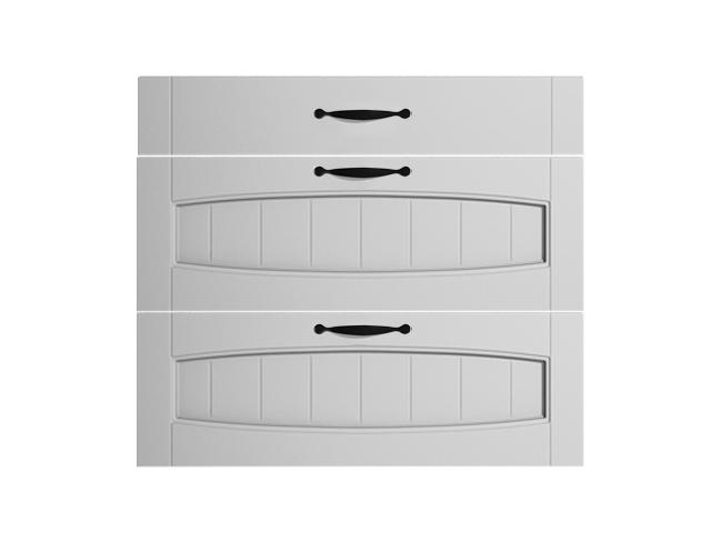 Frente de cajón cocina rustic blanco mate 70 x 80 cm