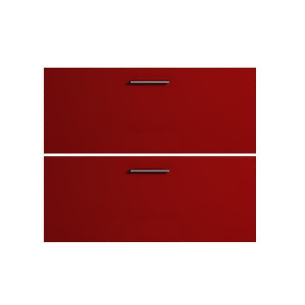Frente de cajón cocina luxury rojo brillo 70 x 90 cm