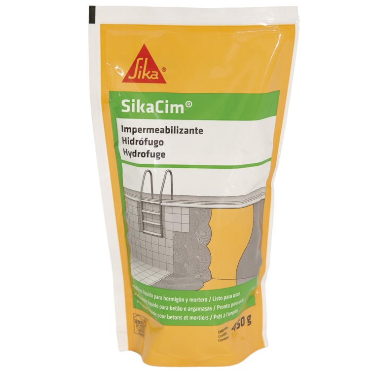Protección impermeable para morteros y hormigones sikacim 450g