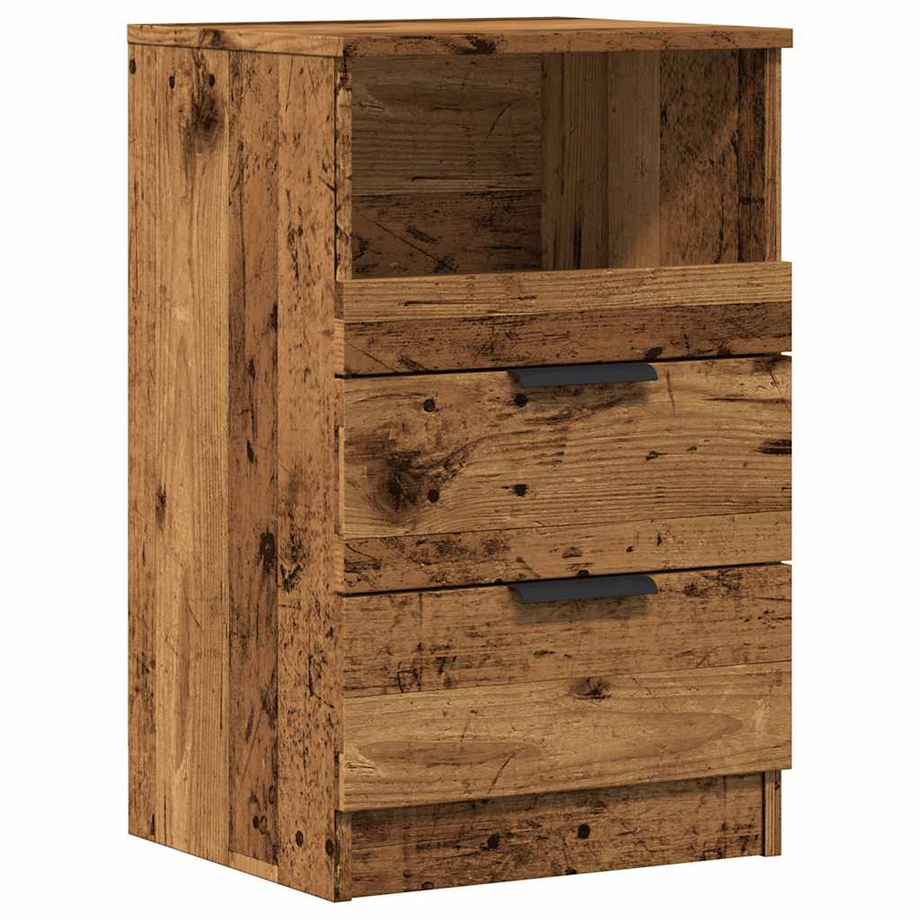Casa lúmina - set de 2 mesita de noche madera madeira 40 x 36 x 65 cm