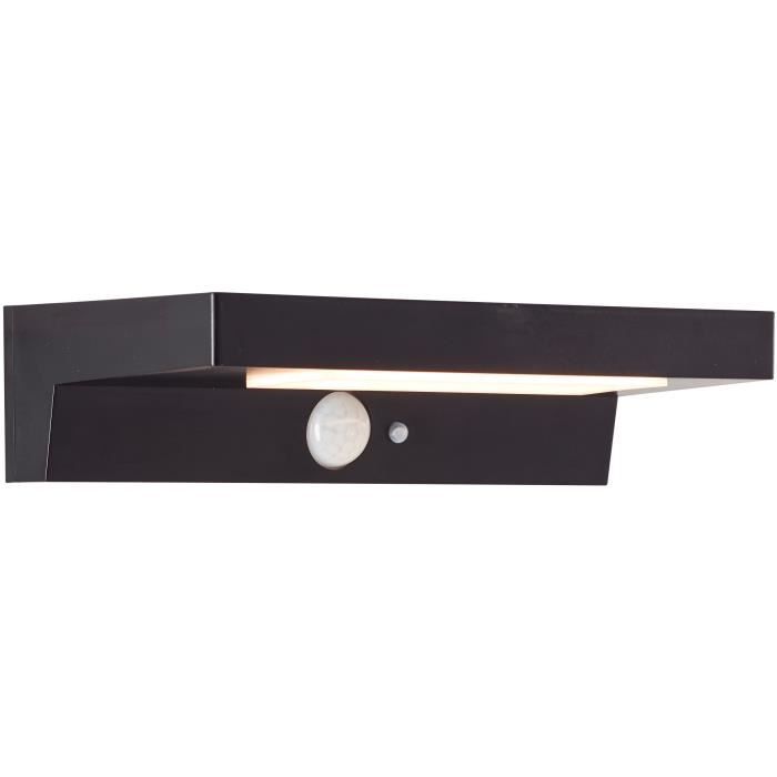 Aplique exterior - brilliant - barker - LED y solar - detector de movimient