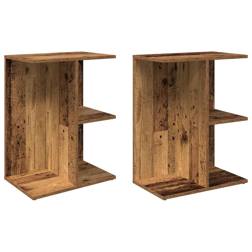 Casa lúmina - set de 2 mesita de noche madera madeira 46,5 x 29 x 61 cm