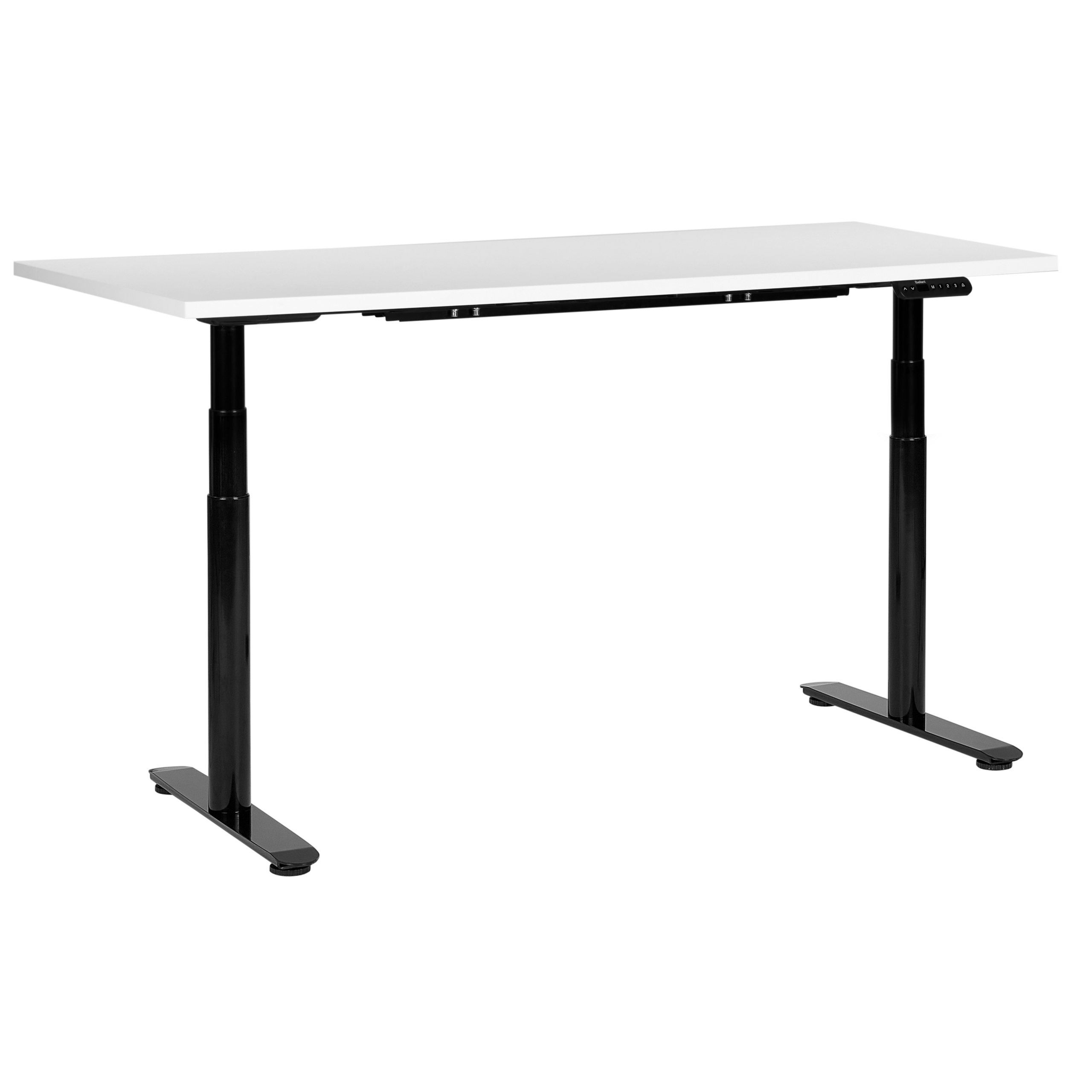 Escritorio de altura regulable eléctrico destinas 160 cm 72 cm blanco/negro