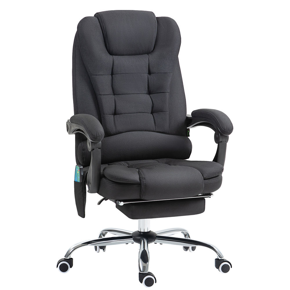 Silla oficina masaje 65x70x119 cm poliéster, espuma vinsetto