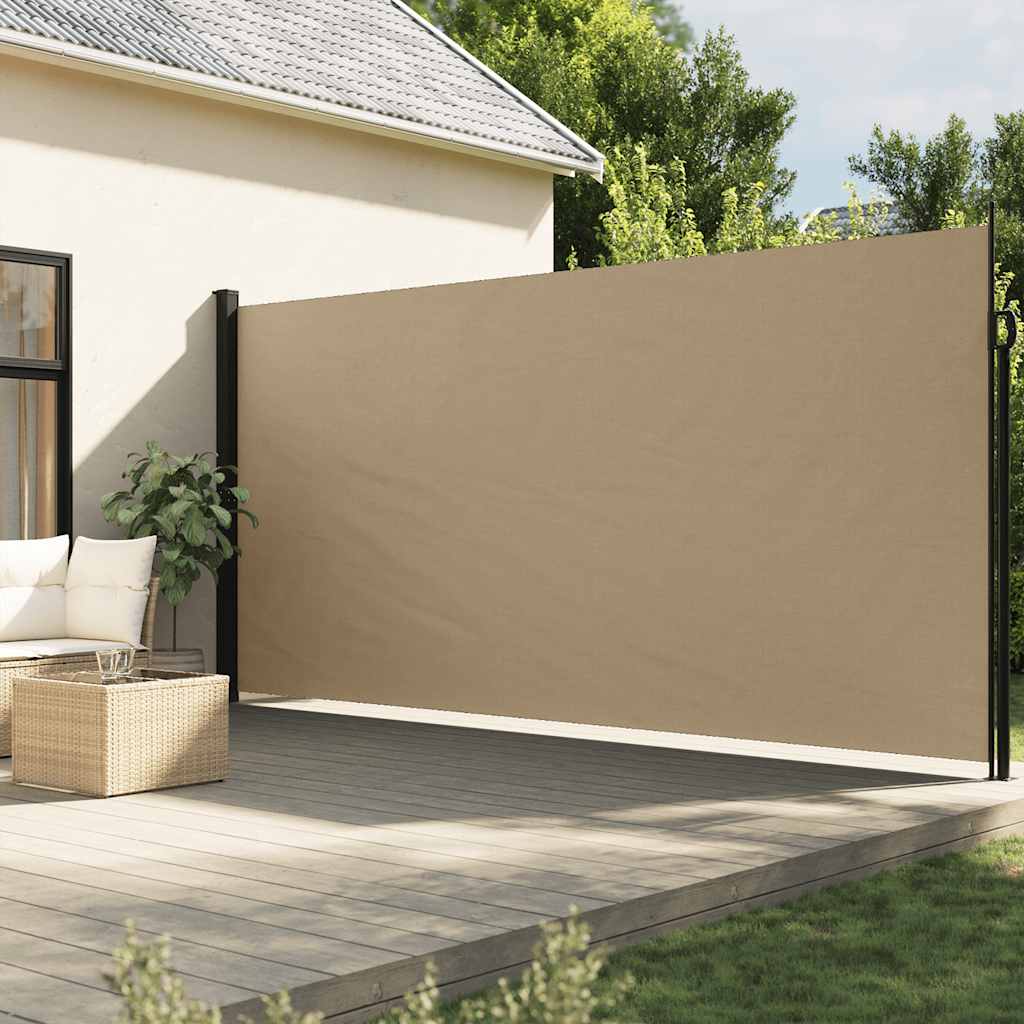 Pantalla de jardín, toldo lateral retráctil beige 200x600 cm ety5735236