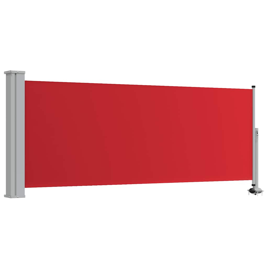 vidaXL toldo lateral retráctil de jardín o terraza rojo 100x300 cm