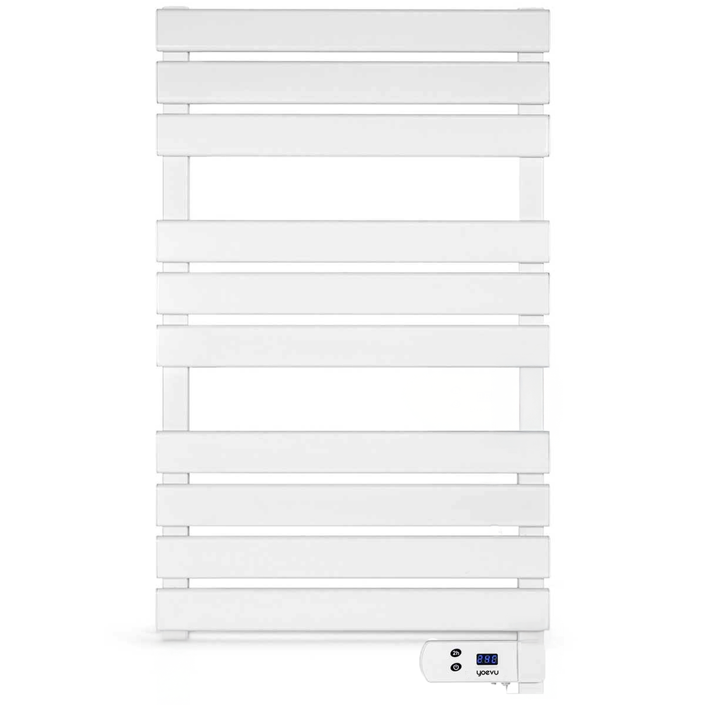 YOEVU - Radiador toallero eléctrico bajo consumo 500w ip24 blanco