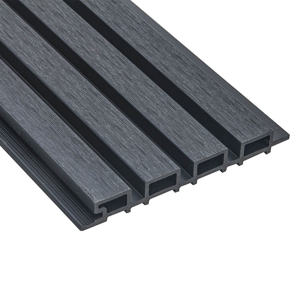 Revestimiento de fachada de wpc duvar - 2m² antracita