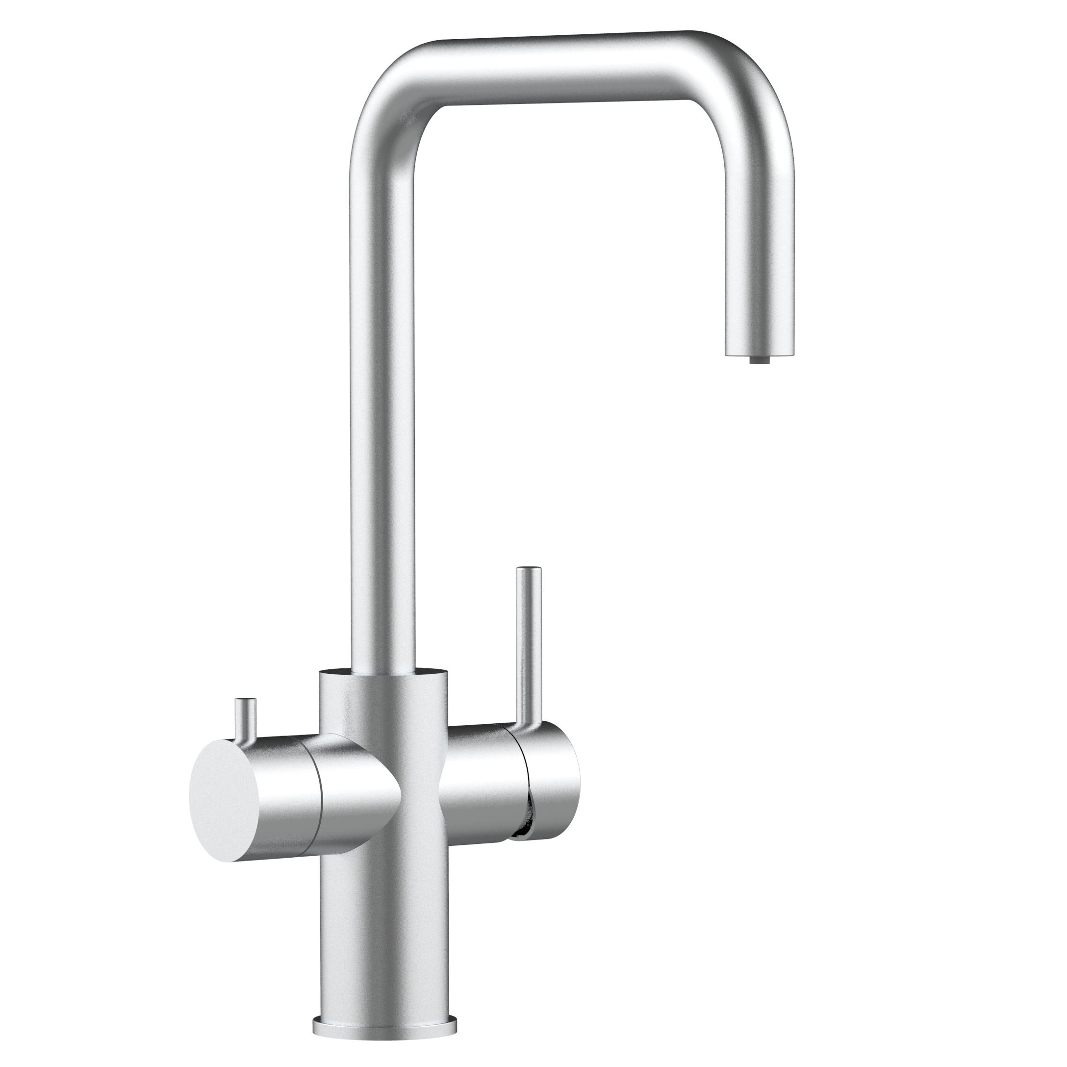 Grifo de cocina 5 vías acero inox cepillado caño N giratorio, FX