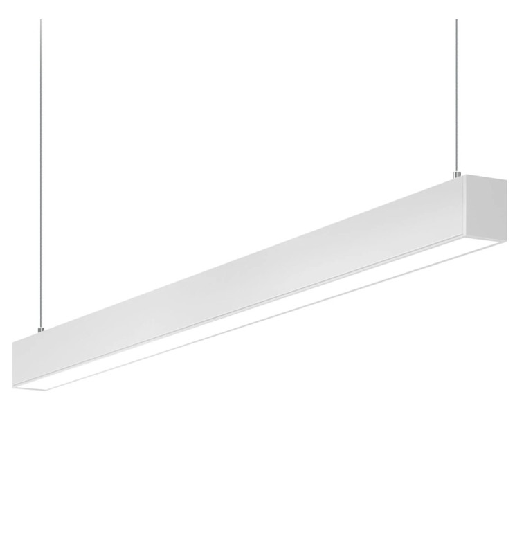 Lámpara colgante techo anonizado nexus line, 197cm, 66w, luz fría 6000k
