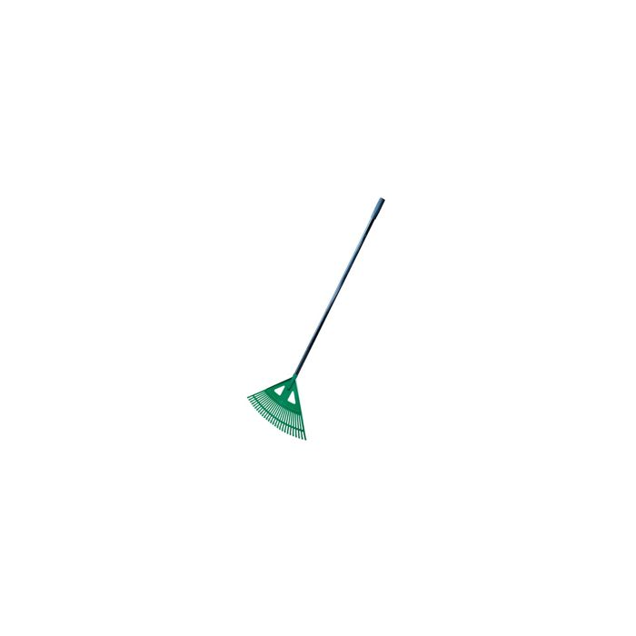 Escoba para hojas xl - 27 dientes - metal/plástico - verde - 173 cm