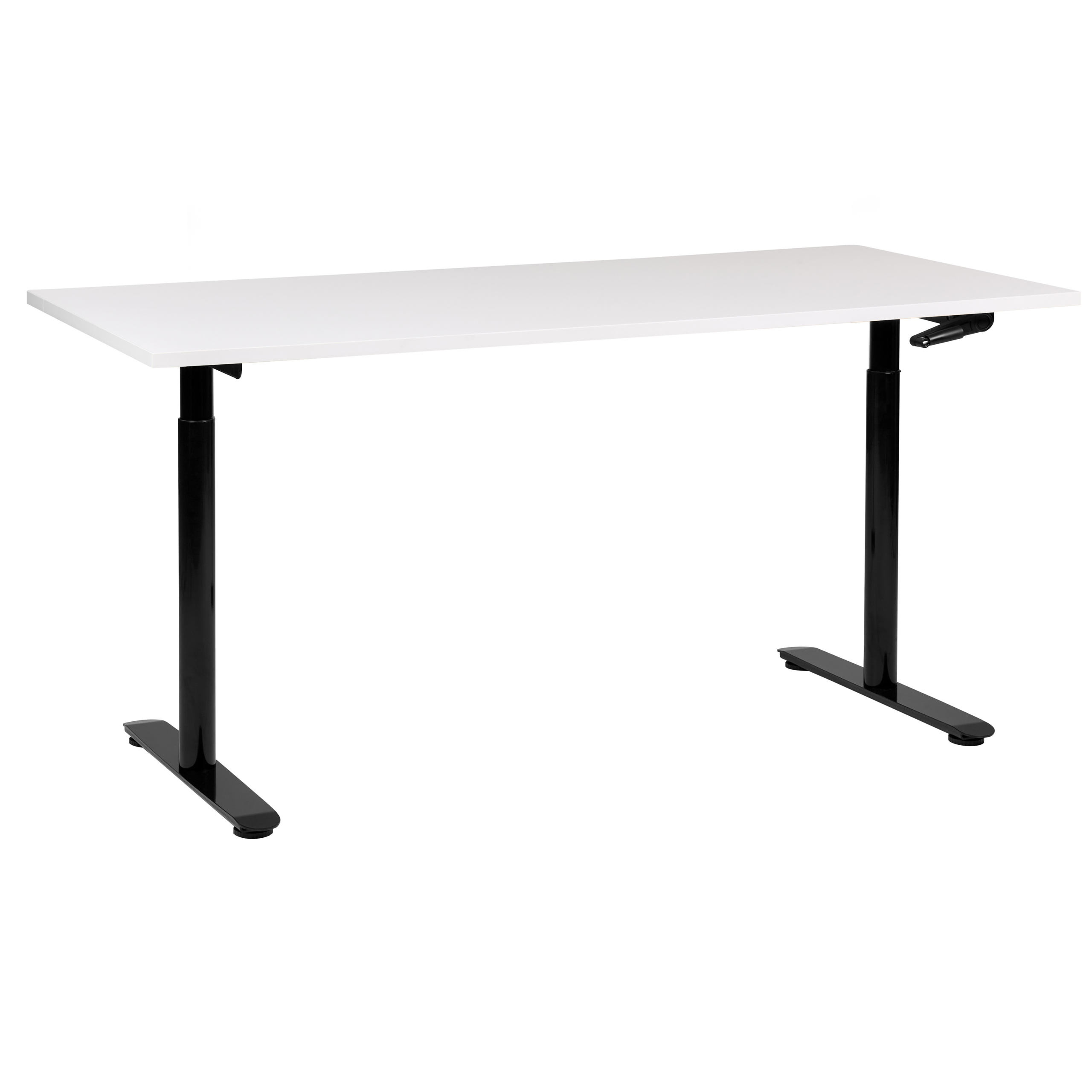Escritorio de altura regulable manual destinas 160 cm 72 cm blanco/negro