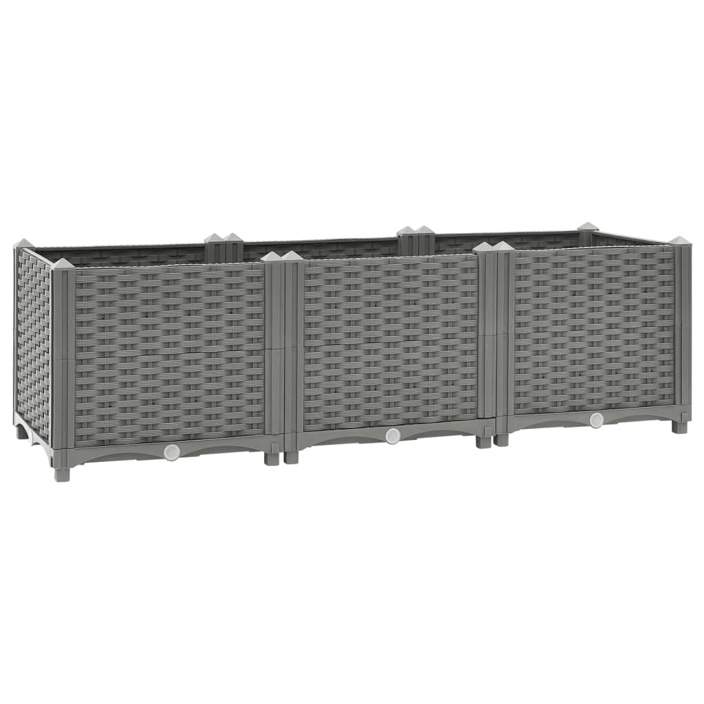 vidaXL arriate polipropileno 120x40x38 cm