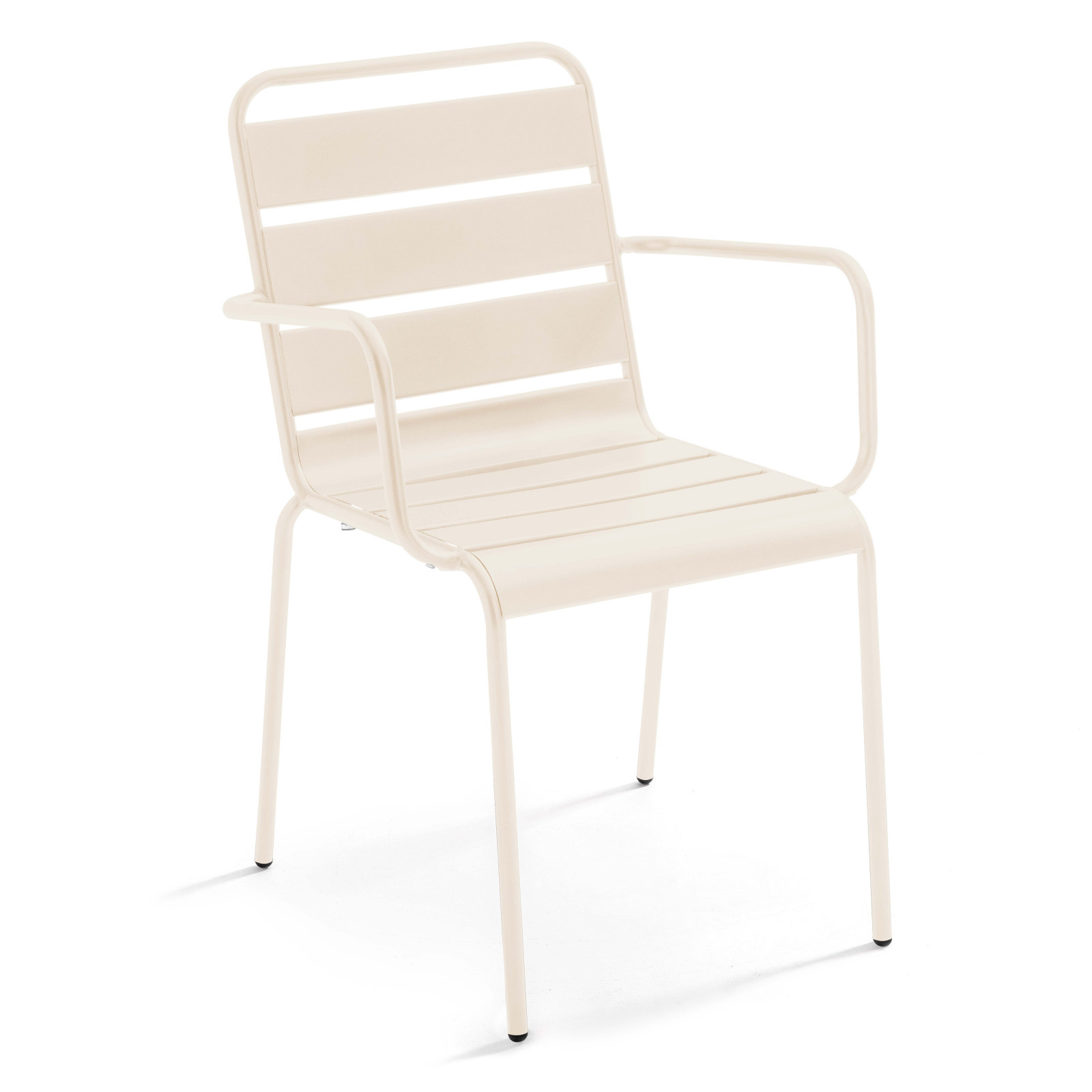 Oviala - sillón de jardín de metal marfil