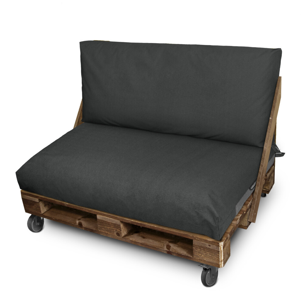 Funda para cojín de palets asiento 80x80x20 sin relleno gris naylim mate ha