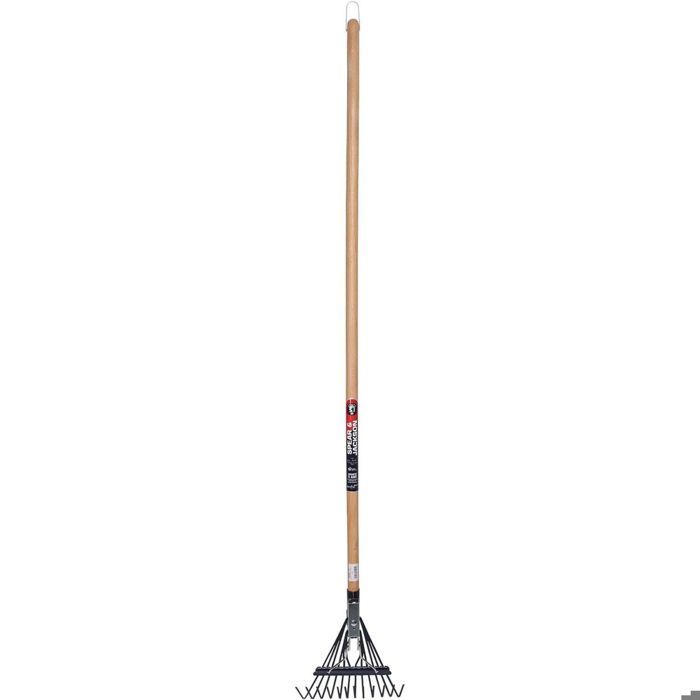 Escoba para rocalla - acero - mango haya 130 cm