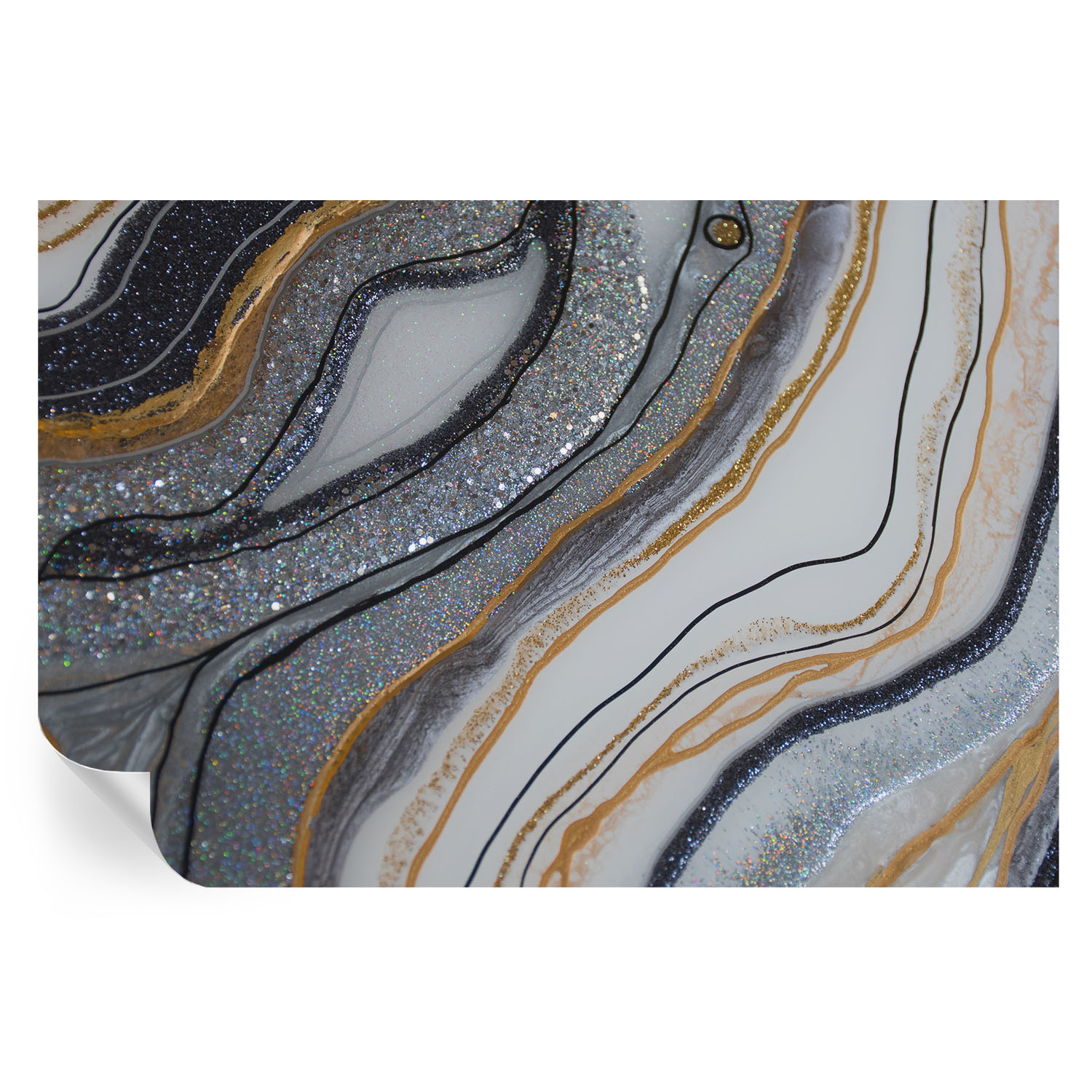 Murales autoadhesivos olas de piedra 104x152 tulup