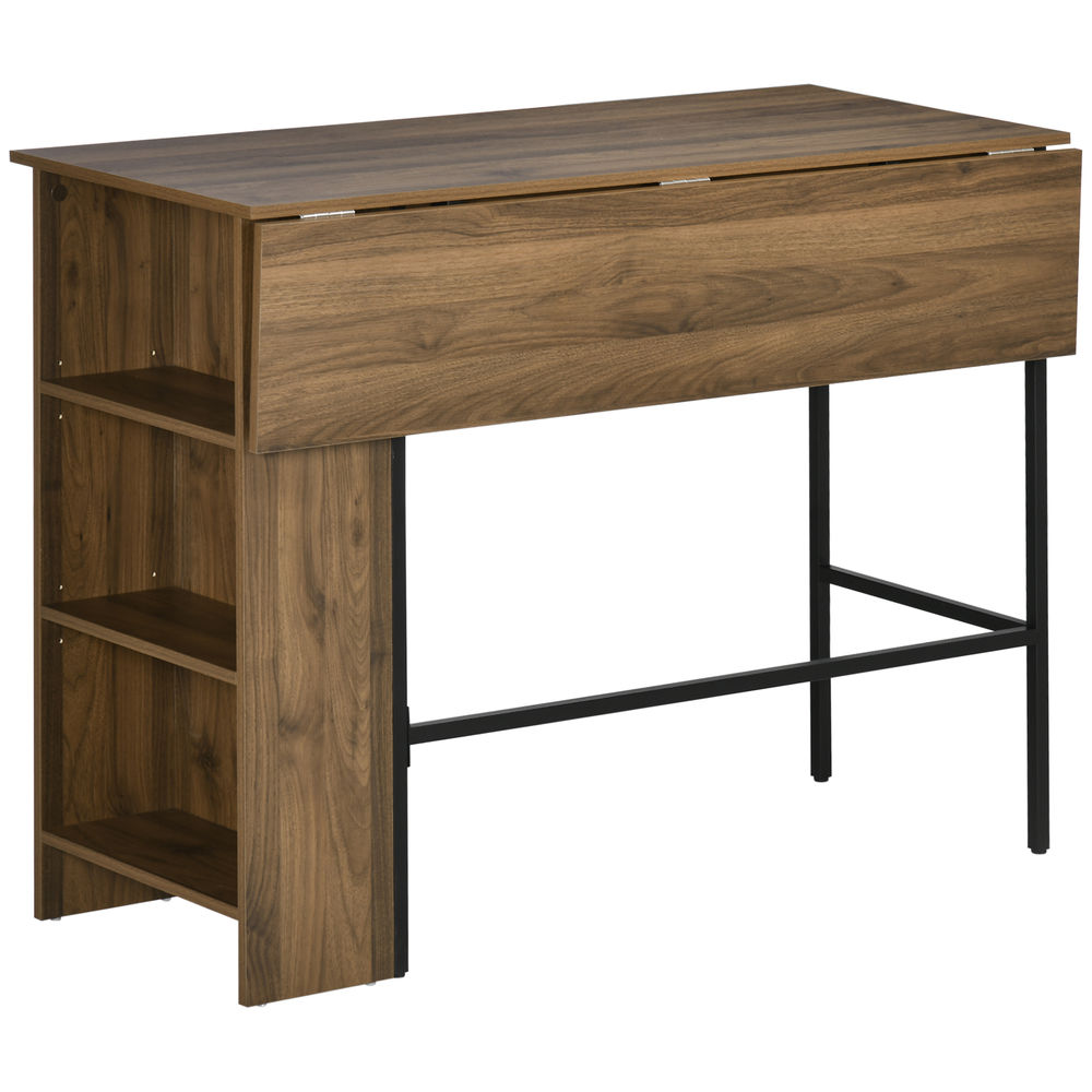 Mesa de bar 120x76x91.4 cm color marrón Homcom, hogar - cocina