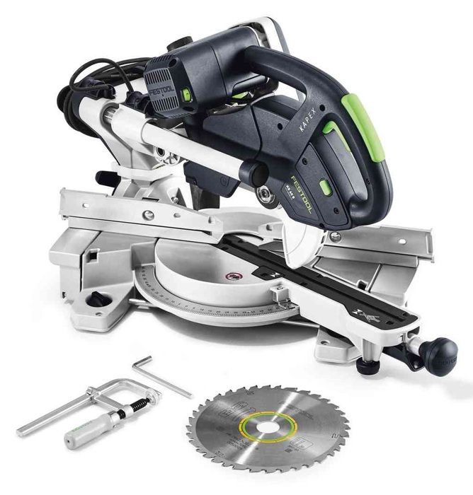 Sierra de inglete radial kapex ks 60 e - 1200w ø216 mm - festool - 561683