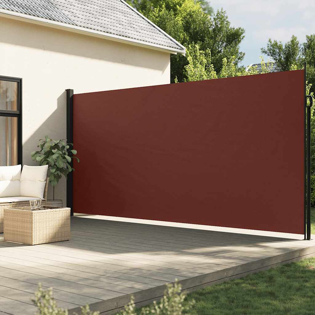 Pantalla de jardín, toldo lateral retráctil marrón 200x600 cm ety5176151