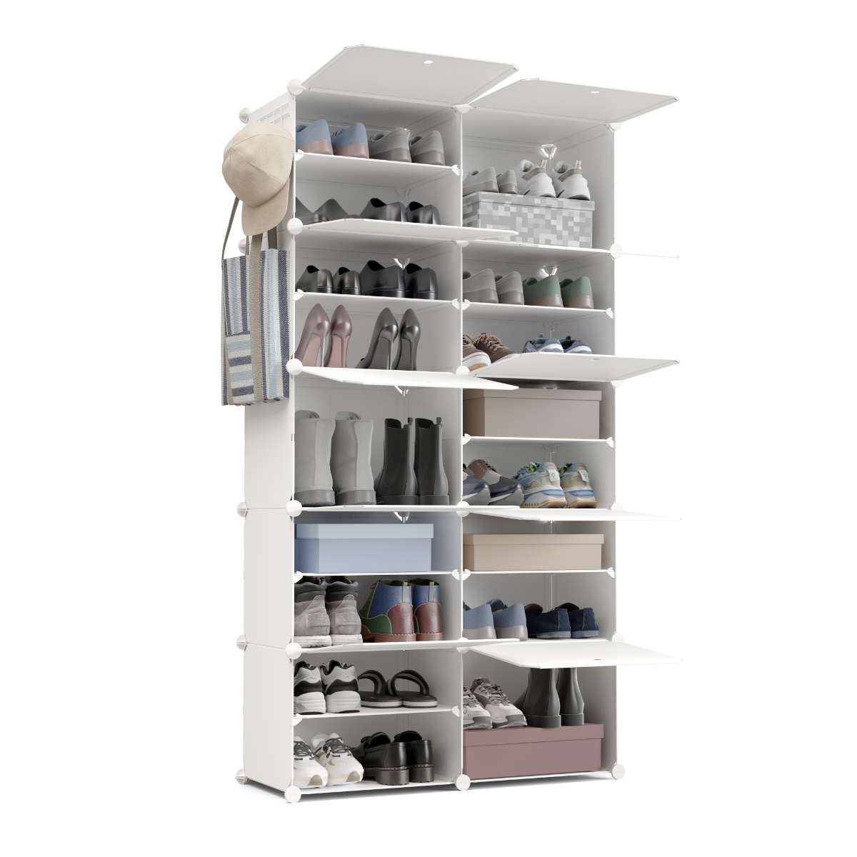 Newlux zapateros cube c10 10 compartimentos, 40 pares (83x32x155cm)