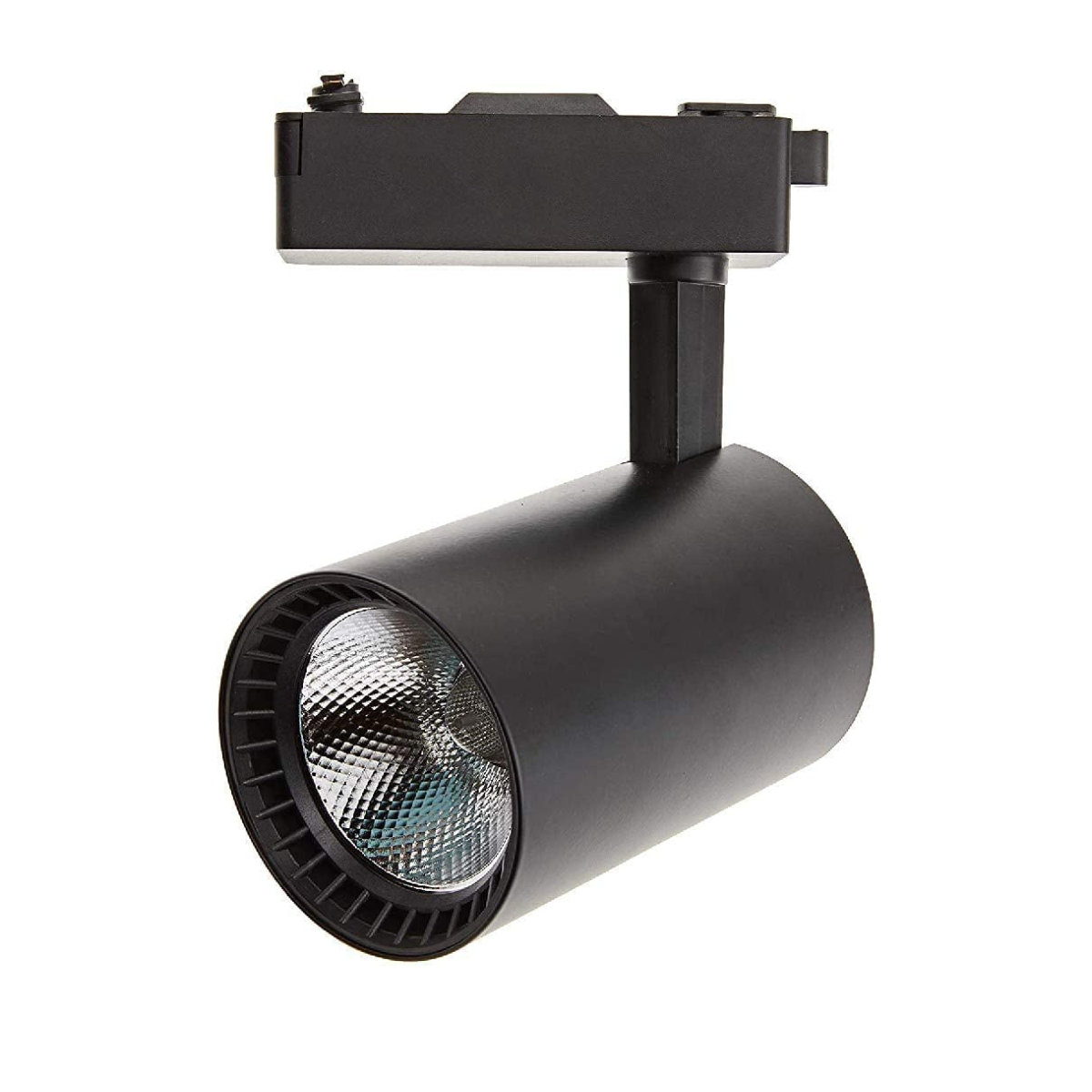 Foco LED carril negro 30w, blanco 6000k, 2200 lm, 220v monofásico