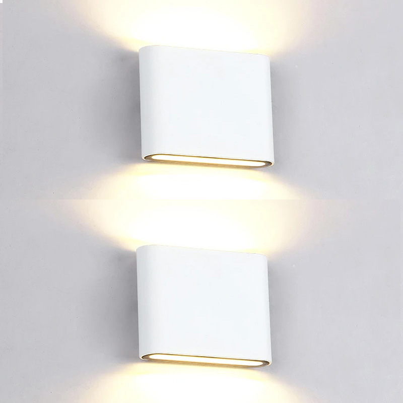 Aplique de pared exterior impermeable 6 w 3000 k blanco
