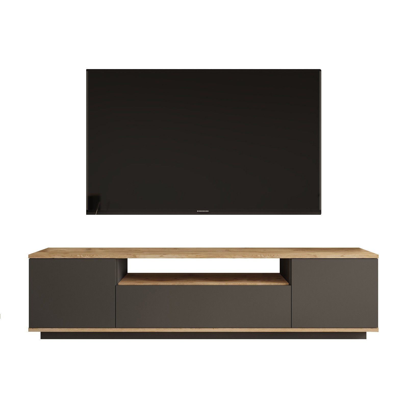 Mueble para la tele de madera <<fr7>> - 180 x 44 x 44 cm - pino atlántico,