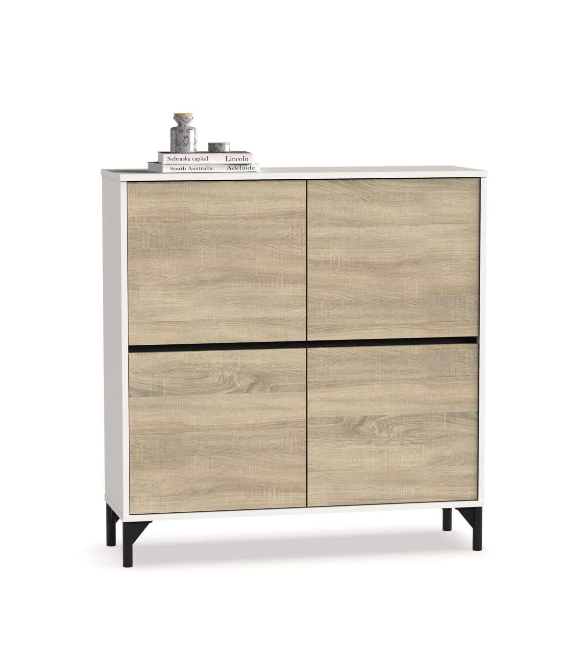 Zapatero 4 puertas tokio diseño moderno y funcional