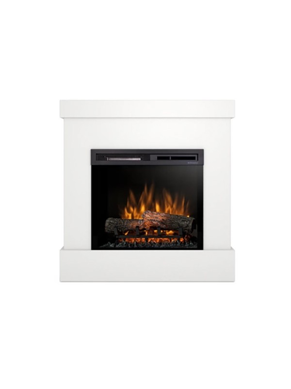 Diro - chimenea eléctrica LED de pie - blanco mate 23'