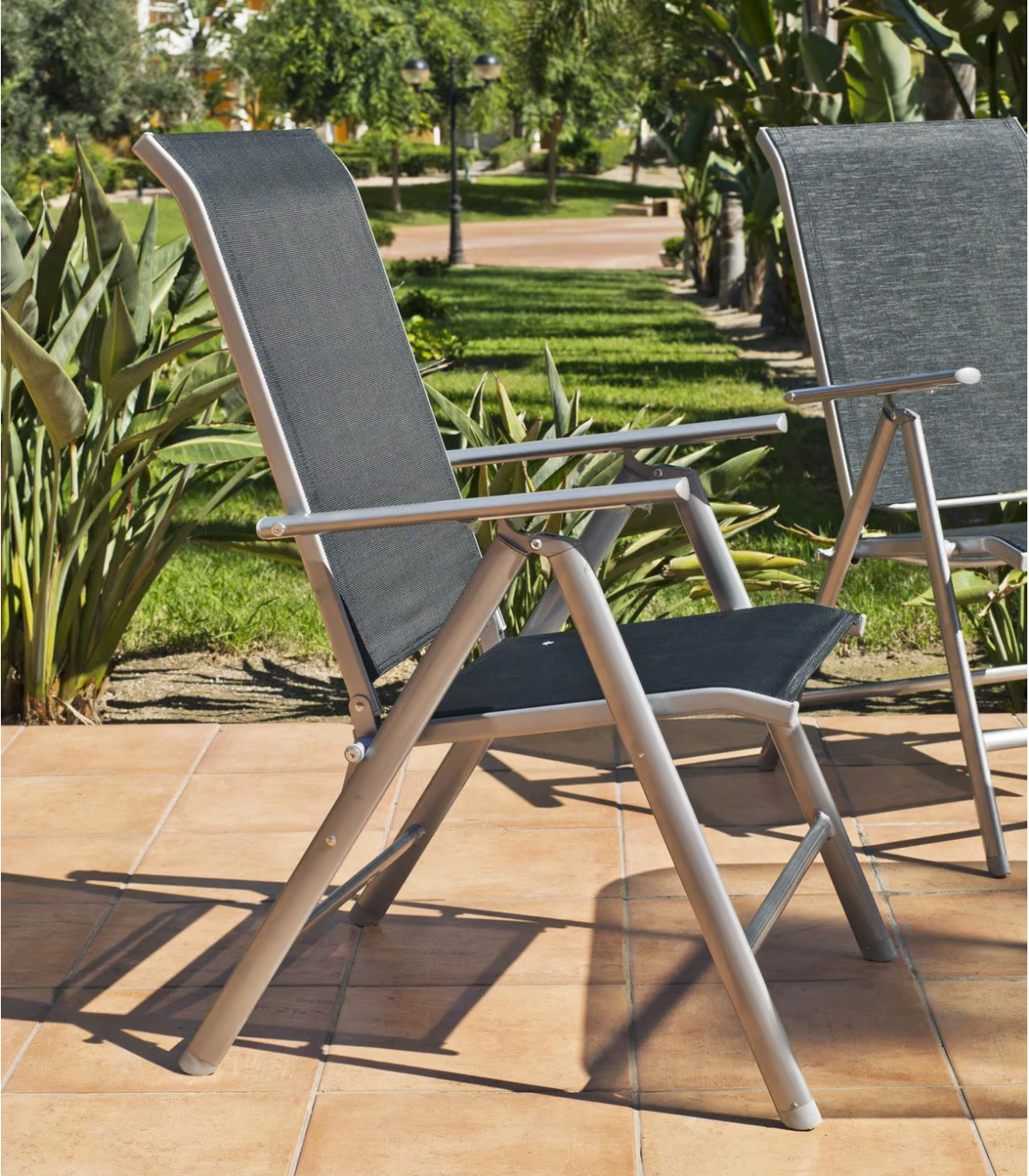Pack 4 sillones plegables multiposición para exterior