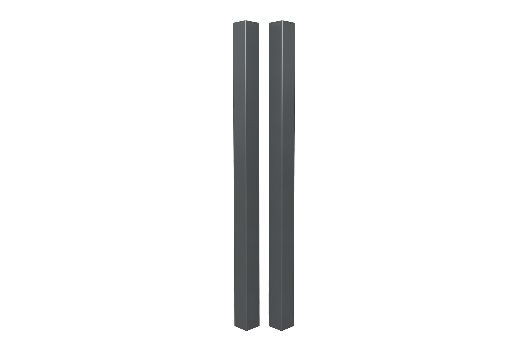 Set 2 postes elda aluminio gris antracita 15x15 cm h240