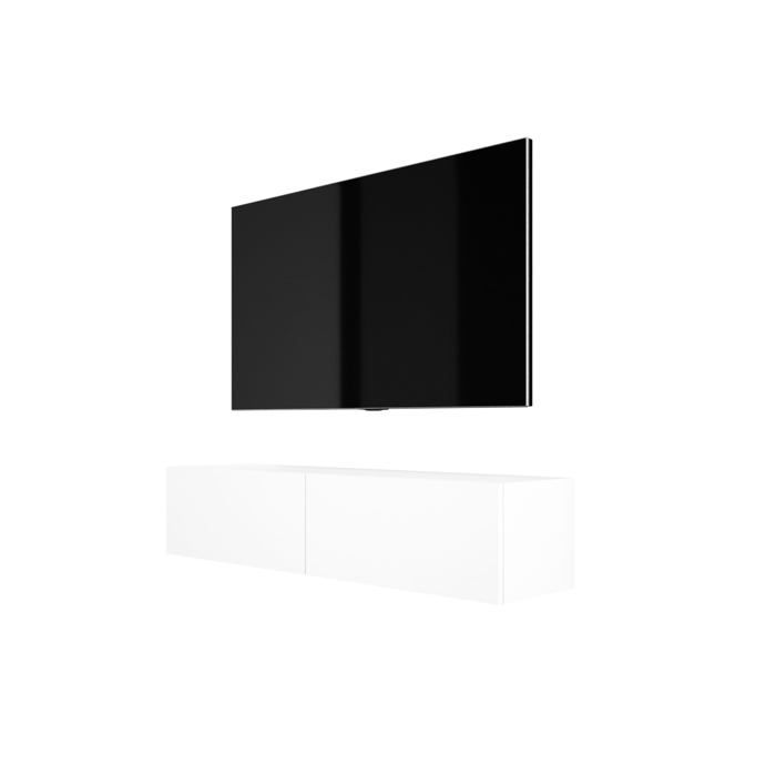 Mueble tv suspendido - blanco mate 140 x 34 x 32 cm