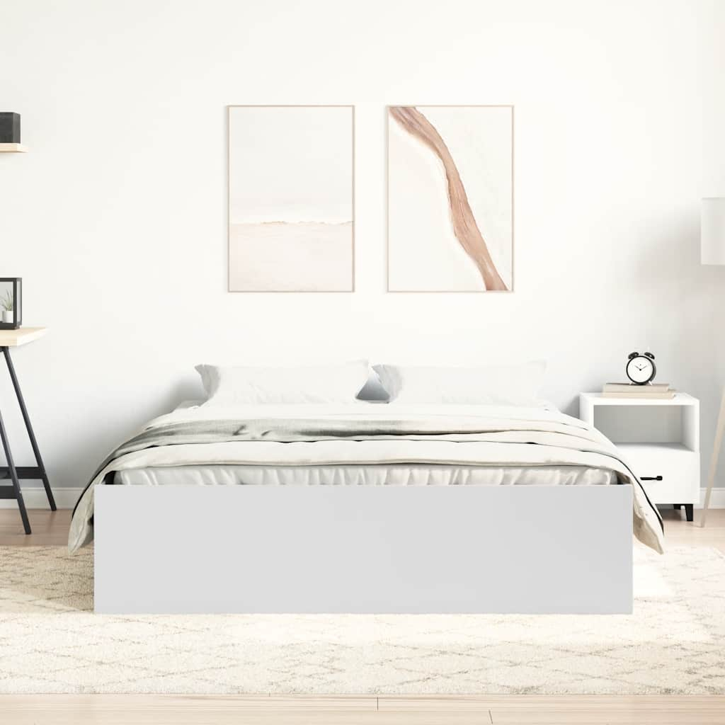 vidaXL estructura de cama blanca 120x200 cm