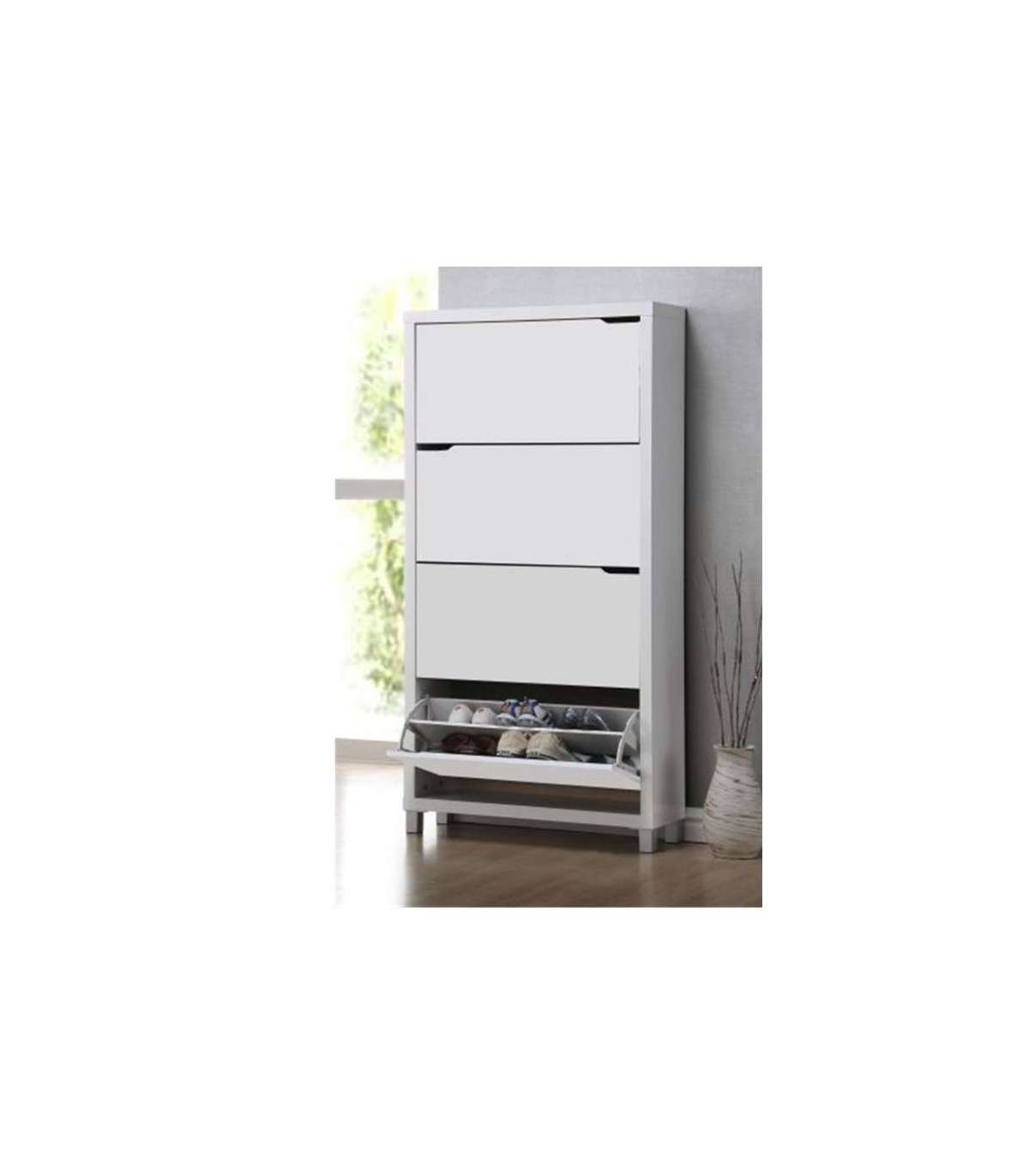 Zapatero 4 puertas kubox diseño compacto y funcional