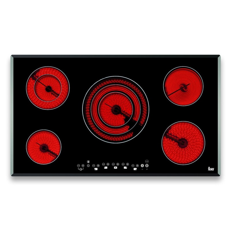 Vitrocerámica teka tr 951 biselado touch control 5 fuegos
