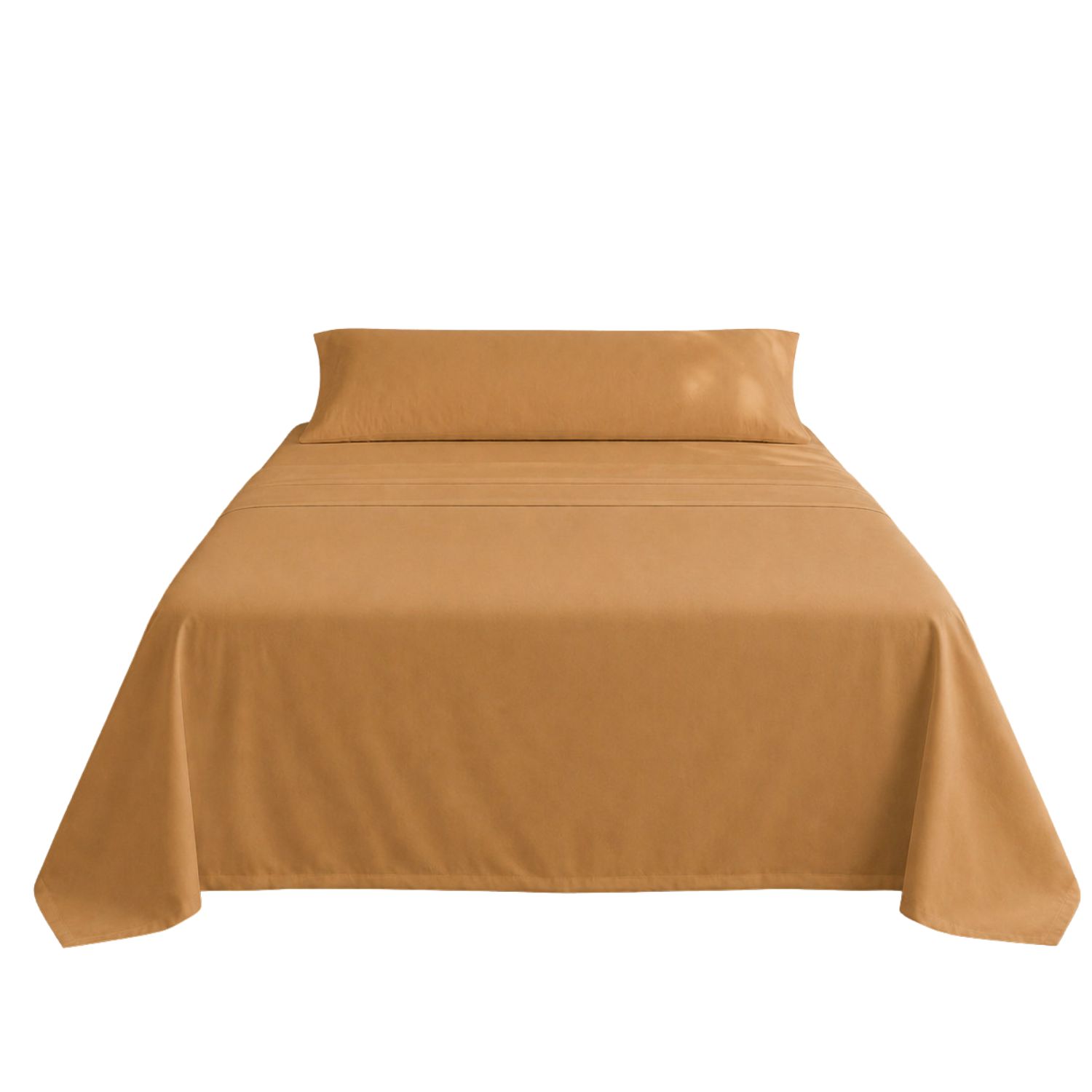 Juego de sábanas ocre cama 90cm 144 hilos donegal collections