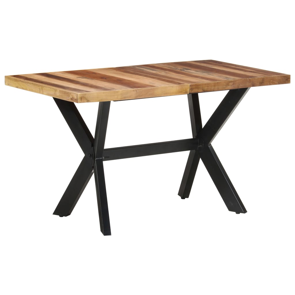 Mesa de comedor de madera acacia acabado miel 140x70x75 cm oif229269
