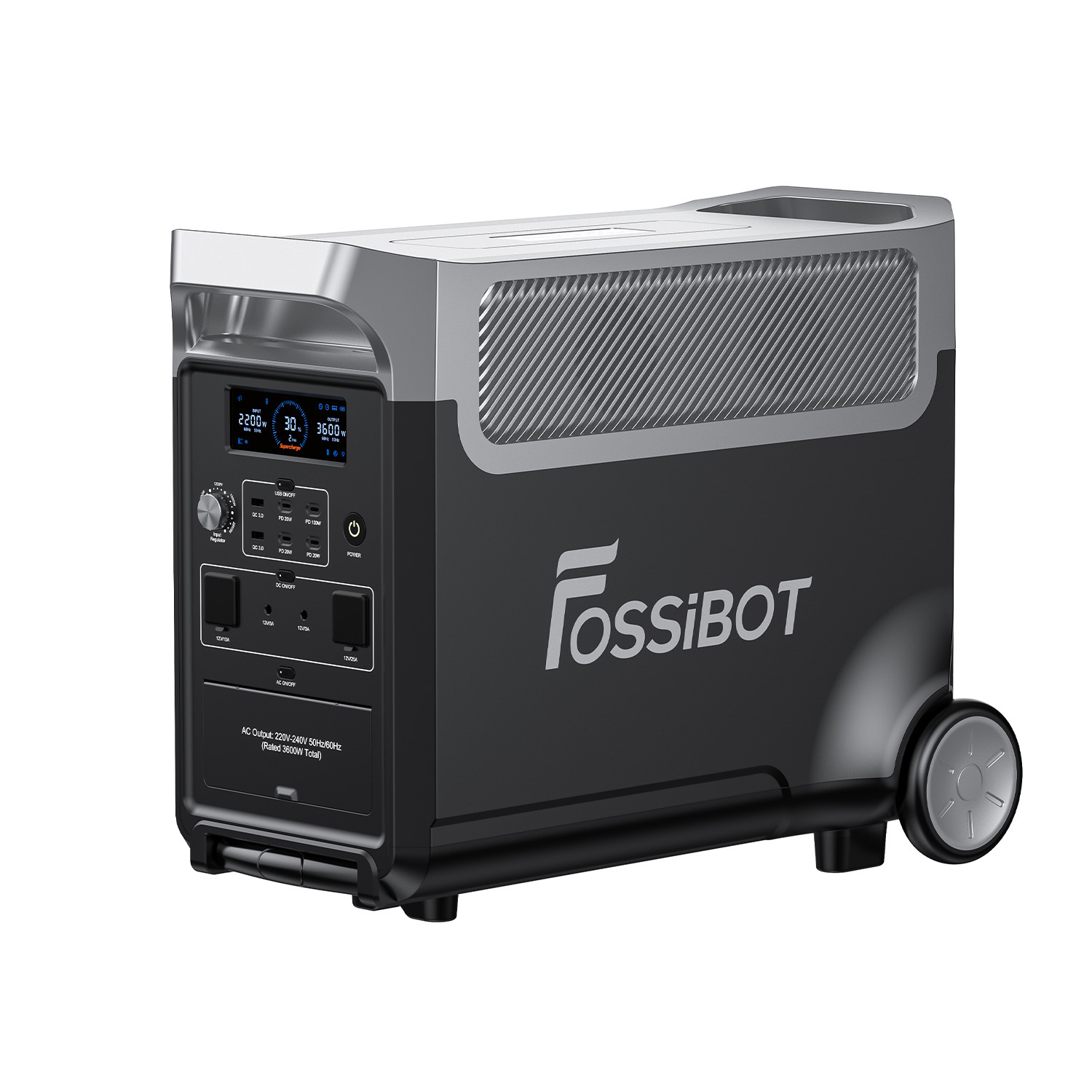 Fossibot - central eléctrica portátil - lifepo4 3840wh - 3600w max