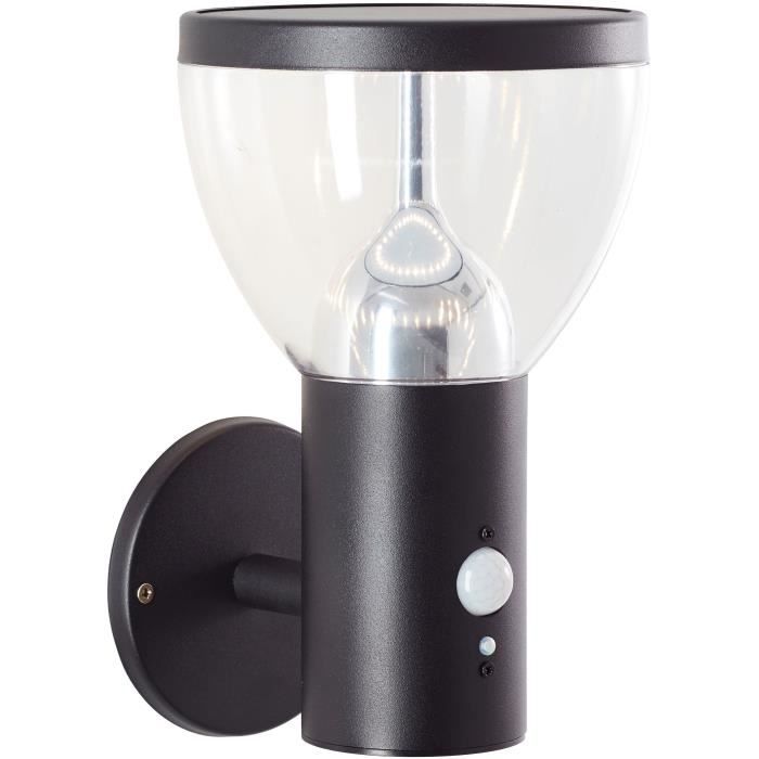 Aplique exterior - brilliant - tulip - LED y solar - detector de movimiento