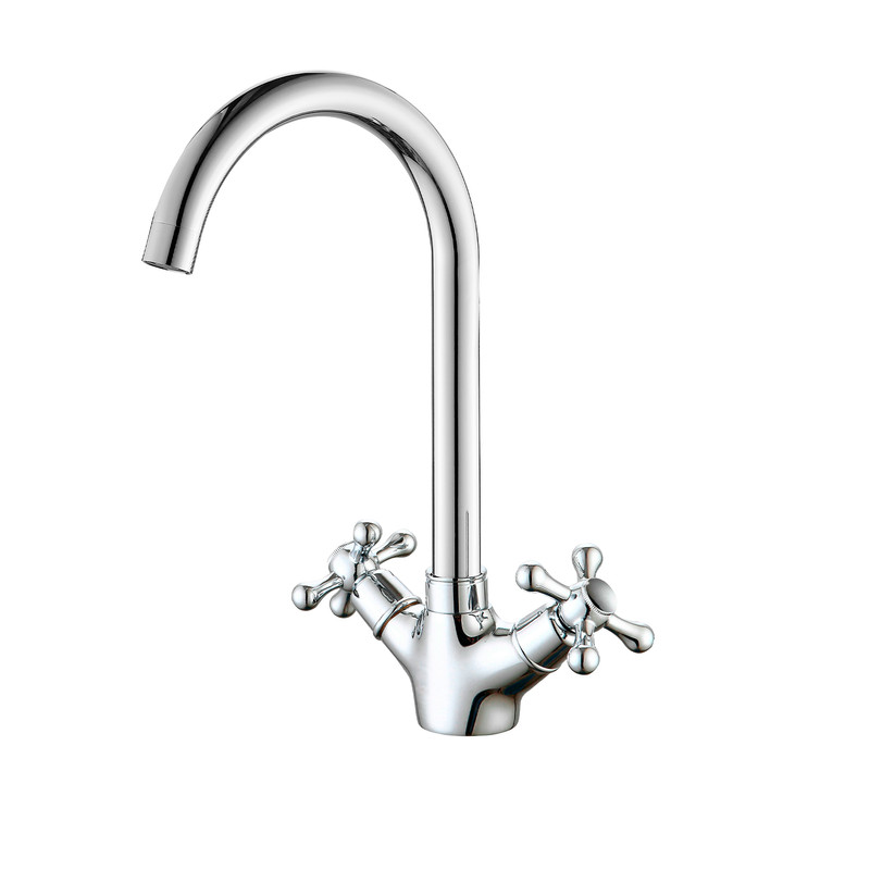 Grifo monobloc de fregadero serie clasica en cromo