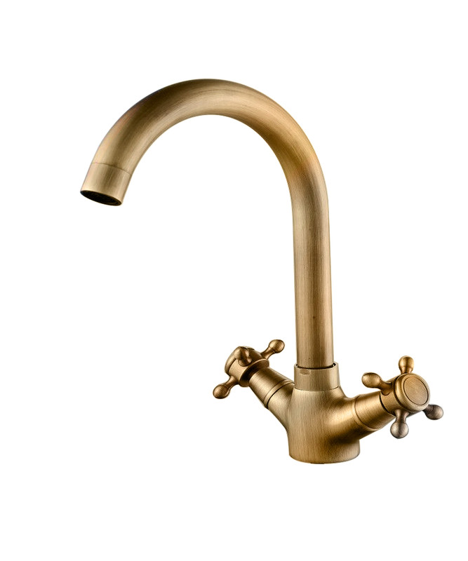 Grifo monobloc de fregadero serie clasica en antique