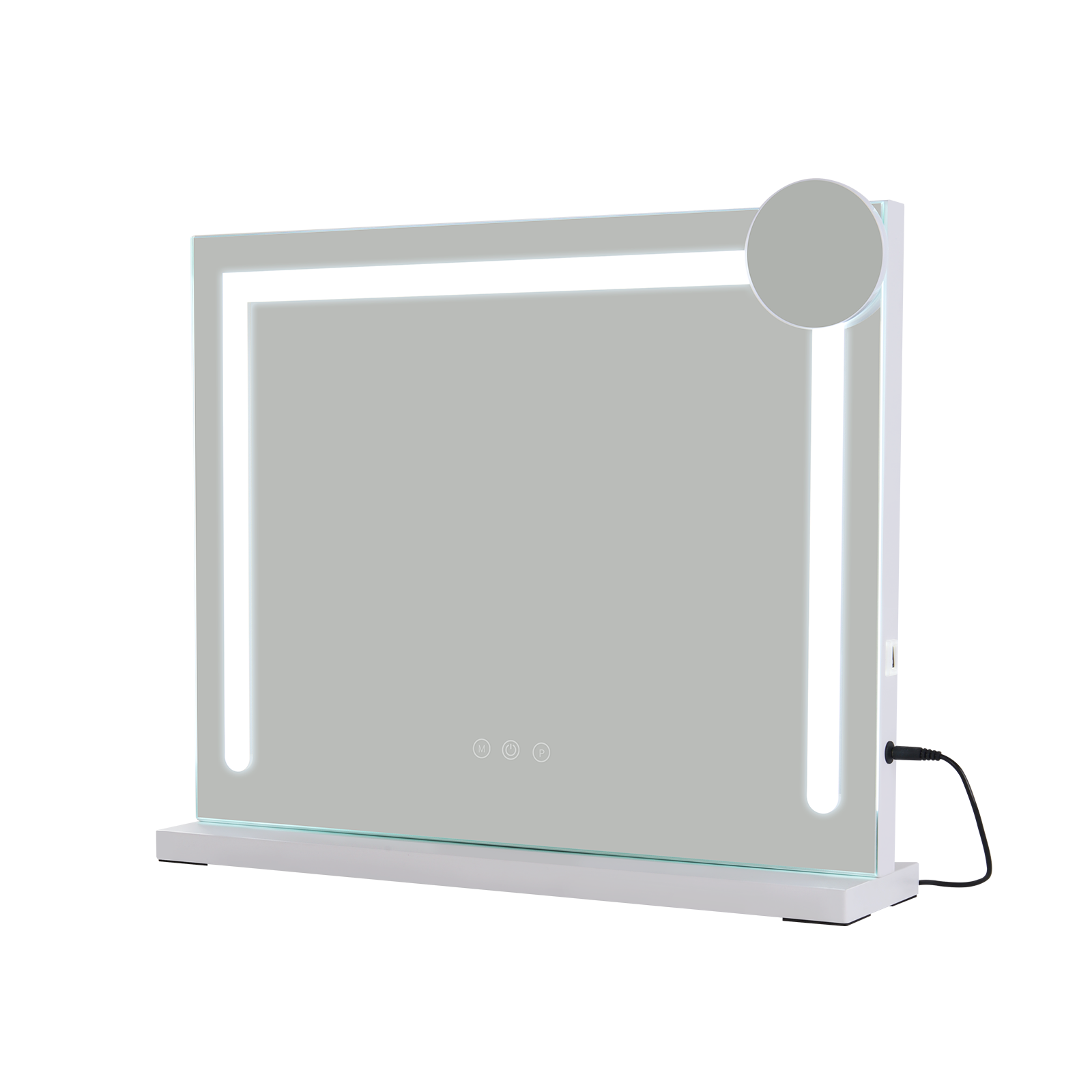 Nettlife espejo de maquillaje hollywood blanco 55x70 cm