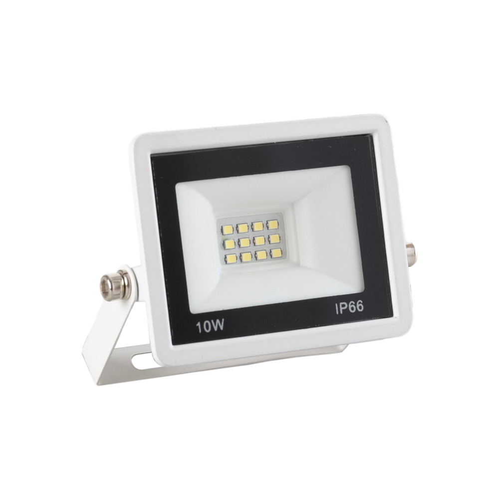 Proyector LED 10w 800lm 6000ºk ip66 regulable 60,000h acabado blanco