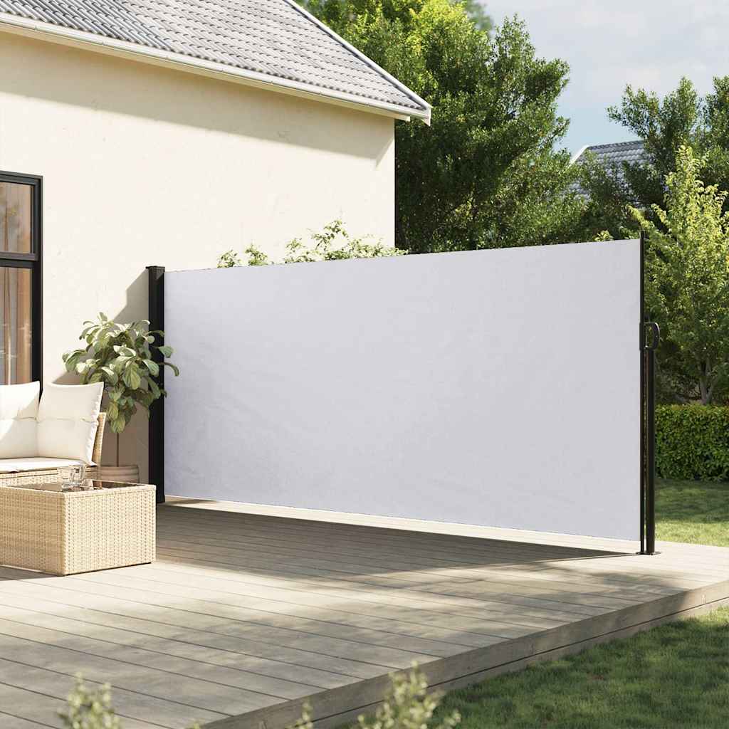 Pantalla de jardín, toldo lateral retráctil blanco 160x600 cm ety5555902